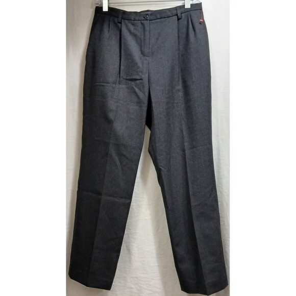 Pendleton Women’s 6P Lined Wool Dress Pants Slacks Gray Made in USA Virgin Wool - Picture 1 of 12